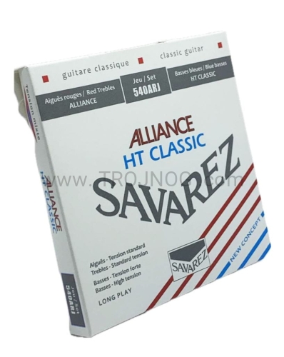 struny, do gitary klasycznej, komplet, savarez, 540 arj, blu, red, hybrydowy naciąg, perfekcyjna tonacja, bogate i klarowne brzmienie, skupienie dźwieku, gitara klastyczna, wysoka jakość.jpg