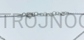 silver bracelet, for hand, with a cross, simple pattern, small cross, 16.5 - 19.5 cm, adjustable, 925 silver, high quality, fine chain, fine eye.jpg