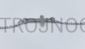 Silberarmband, für die Hand, mit Kreuz, schlichtes Muster, groß Kreuz, 18,5 - 21 cm, verstellbar, 925er Silber, hochwertig, feine Kette, feine Öse.jpg