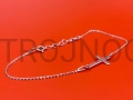 bransoletka ze srebra, na rękę, z krzyżykiem, prosty wzór, krzyż duży, 18,5 - 21 cm, regulowana, srebro 925, wysoka jakość, drobny łańcuszek, drobne oczko.jpg