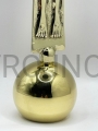 croix sur la table, sur le ballon, debout, traditio, pour la prière, sur laudes, debout, laiton, poli, fini à la main, sculpté, poli, Christ crucifié, Marie au dos de la croix, intercédant, sur le globe, terrestre.jpeg