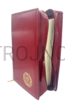 Okładka na Biblię włoską "La BIBBIA scrutate le scritture", etui, futerał, bordowy