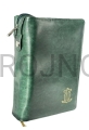 etui na biblie, Biblia Jerozolimska, wydanie włoskie, Scrutate le scitture, do skrutacji, okładka zielona, biblia do skrutacji, medytacji, modlitwy, szukanie Boga, futerał, pozłacane tłoczenie.jpg
