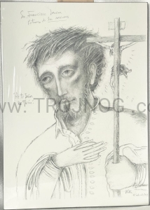 Ikona Św. Franciszek Ksawery, 40x30 cm, szkic Kiko