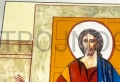icon on a board, Christ entering through a closed door, Jesus entering through a closed heart, wants to enter, the Risen One reveals himself to the disciples in the Cenacle.jpg