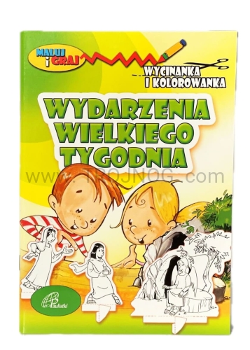 wydarzenia wielkiego tygodnia, wycinanka, kolorowanka, dla dzieci, sceny i postaci do samodzielnego pokolorowania i wycięcia, z których dzieci skonstruują niezwykły ogród paschalny.jpg
