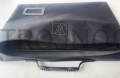 bag for one alba, black color, packaging for carrying the alba, stiff material, protects against sun, rain, wind, divider inside for winding the alba, ergonomic handle, sewn-in address booklet and icon.jpg