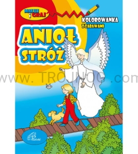 Kolorowanka "Anioł Stróż", z zabawami