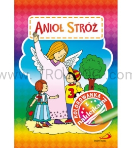 Kolorowanka z naklejkami "Anioł Stróż"