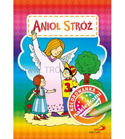 kolorowanka aniol stroz z naklejkami.jpg