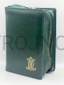 okladka na nowa, mala, Biblia, Jerozolimska, nowy format, zielona, z pozlacanym tloczeniem, butelkowa zieleń, z zamkiem, etui, futerał, opakowanie ochronne.jpg