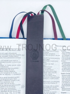 Zakładka do Biblii, brązowa, do śpiewnika, do książek, do skrutacji, 5 wstążek