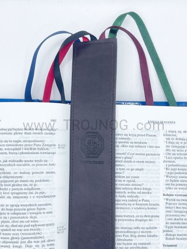 zakladka 5 wstazek do biblii, do książki, skuracji, zaznaczanie stron, skorzana, z ozdobnym, tloczeniem.jpg