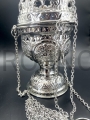 incensario y barco, incienso, con cuchara, ricamente decorado, niquelado, símbolos, simbolismo, plata, oro, a elegir, por encargo, ceremonial, decorativo, incienso, celebración, solemne, con obispo, elegante.jpg