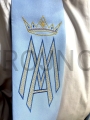 estola clerical, azul, mariana, para sacerdote, para servicios, misas marianas, celebración del culto de Nuestra Señora, icono cosido, símbolo del Ave María bordado, cruz en la espalda, cordón de ajuste de longitud.jpg