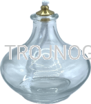 Zapasowa ampułka szklana, z knotem, na oliwę