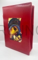 opakowanie na biblie jerozolimska, czerwone, z wszytą ikoną, Maryji, Madonna Drogi, futerał ochronny, etui z zamkiem, elegancka czerwien, wygodne zapięcie, na zamek.jpg