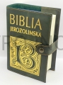 okładka skórzana, zielona, ze skóry, na Biblie Jerozolimska, nowa, mniejszy format, najnowsza, mała, Biblia, pozłacane tłoczenie, estetyczna, elegancka, odzobne szycie, na prezent.jpg