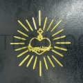 Cover for engravings, gold embossing, black, with card holder, folder for engravings, A4, folder for announcements, texts, cover for presentations, advertising, folder.jpg