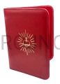sermon folder, cover for engravings, case for homilies, b5 format, gilded embossing, Heart of Jesus, with a clasp for easy exchange of pages, red color, elegant, aesthetic, eco-leather.jpg
