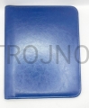 Predigtmappe, Einband für Gravuren, Etui für Predigten, Größe B5, mit Verschluss zum einfachen Seitenwechsel, blaue Farbe, elegant, ästhetisch, Kunstleder, zwei Ausführungen, vergoldete Prägung möglich, Menükarte, für Restaurants.jpg