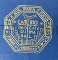 Funda azul con cerradura para Biblia, Biblia de Jerusalén, ecopiel, con relieve dorado a elegir, Biblia grande, fabricante, ecopiel, símil piel.jpg