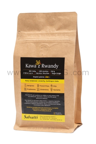 ziarna kawy, kawa z rwandy, dolina Kizi Rift, 100% arabica, burbon, wyrazisty smak orzechów, palona manufakturowo, specjality segment, recznie selekcjonowana, 250g.jpg