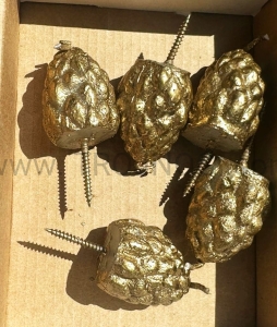 Grona do paschału 5sztuk, pozłacane