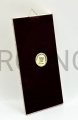 Shema Israel, parole di vita eterna, nuovo comandamento, su alluminio, placcato oro, con gancio per appendere, tessuto sul retro.jpg