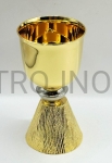 Kielich mały, 11cm, pozłcany, z ozdobna nóżka, na pielgrzymke