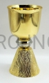 pilgrimage chalice, small, for a travel bag, backpack, eucharist on a pilgrimage, mass, chalice and paten, gold-plated, small size, 11cm, liturgical chalice, decorated stem, aesthetic, pretty, decorated.jpg