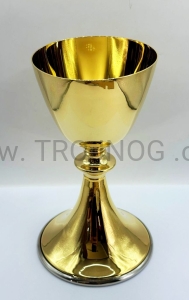 Kielich liturgiczny 20cm pozłacany, klasyczny
