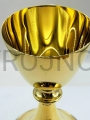 calice liturgico, per chiesa, celebrazione della messa in chiesa, calice e patena, placcato oro, dimensioni normali, grande, per concelebrazione, calice per la liturgia, semplice, estetico, di solida fattura, ottone placcato oro, 20cm.jpg