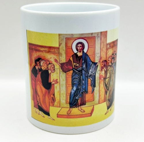 kubek biały, ceramiczny, z nadrukowaną ikoną, ikona w konturze, metaliczny połysk, pomysł na prezent, ikona do wyboru, prezent dla księdza, ceramiczny, pojemność 330ml, 9cm, do zmywarki.jpg