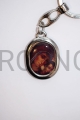 Porte-clés, avec icône, deux icônes, des deux côtés, double face, Vierge de la route, Sainte Famille de Rio, pendentif, certificat, porte-clés, pour voiture, pour la maison.JPG