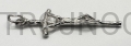 papal cross, silver cross, for neck, silver 925, 3 cm length, papal cross for neck.jpg