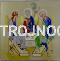 Trinity icon, Holy Trinity, new aesthetics, Kiko, icon on board, gilded, 3D effect, square icon, modeled on the Rublev icon, for a gift, wall, present.png