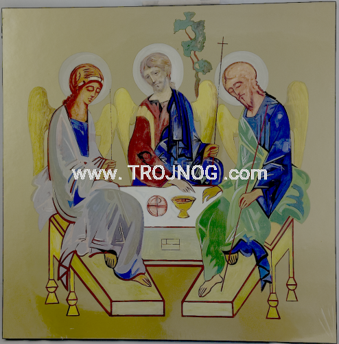 Trinity icon, Holy Trinity, new aesthetics, Kiko, icon on board, gilded, 3D effect, square icon, modeled on the Rublev icon, for a gift, wall, present.png