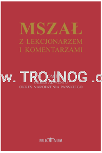 Mszał z lekcjonarzem, Tom 1, Adwent i Narodzenie Pańskie, B5, oprawa złocona