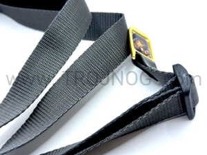 Pasek do gitary (krawat) - kolor szary (srebrny), do gitary klasycznej, z Madonną