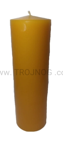 świeca woskowa, wosk naturalny, pszczeli wosk, kolor naturalny, przyjemny zapach, grubosc 8cm, zapewnia dlugi czas palenia, rownomierne spalanie, na oltarz, do uroczystej celebracji, rozne dlugosci i grubosci.jpg