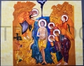 Ikona Chrzest Jezusa Chrystusa w Jordanie z Korona Misteryjna 40 x 30 cm Kiko Arguello Neokatechumenat.JPG