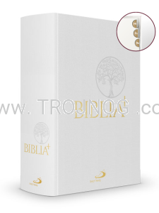 Nowa Biblia plus, po polsku, z paginatorami, do skrutacji, twarda okladka, polskojęzyczna wersja "Scrutate le scritture", białe płótno