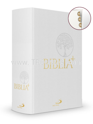 biblia do skrutacji, z paginatorami, biała, twarda okładka, płócienna okładka, skrutacja słowa, język polski, nowe wydanie biblii, na prezent.png