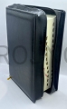 okładka na Biblie Plus, futerał, okładka ochronna, etui, na Biblia Plus, czarna, z zamkiem, z gumka na długopis, zabezpiecza Biblie, czarny pokrowiec