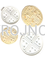 bread pan, for making a pattern, model pan, for Eucharistic bread, Neocatechumenate, light, durable, form, press for unleavened bread, Eucharistic bread, 19 cm, fits the paten, medium and large community, Cross