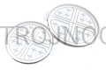 Molde para pan, para hacer un patrón, molde modelo, para pan eucarístico, Neocatecumenado, ligero, duradero, molde, prensa para pan sin levadura, pan eucarístico, 19 cm, se adapta a la patena, comunidad mediana y grande, Cruz