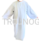 Alba lniana, biała, z zakładką, bardzo lekka, przewiewna, solidny materiał, dla szafarza, biała szata