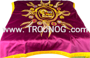 Welon purpurowy - duży , nakrycie na pulpit, ambone, ołtarz,  70x70cm