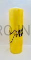 swieca na oltarz, na stol, modlitwy, z recznie pisana, symbol ducha swietego, golebica pokoju, znak pokoju, z galazka oliwna, 25cm, wysoka, 8cm, szeroka, rekodzielo, na pozłacanym tle, możliwe inne ikony, symbole